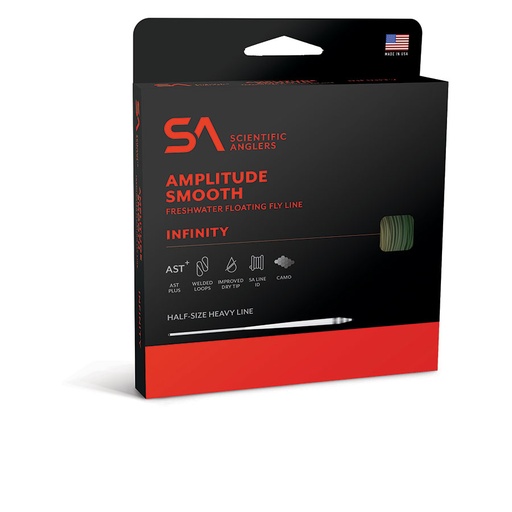 SCIENTIFIC ANGLERS - AMPLITUDE SMOOTH - INFINITY - MIST GREEN/BRONZE/TANIC 