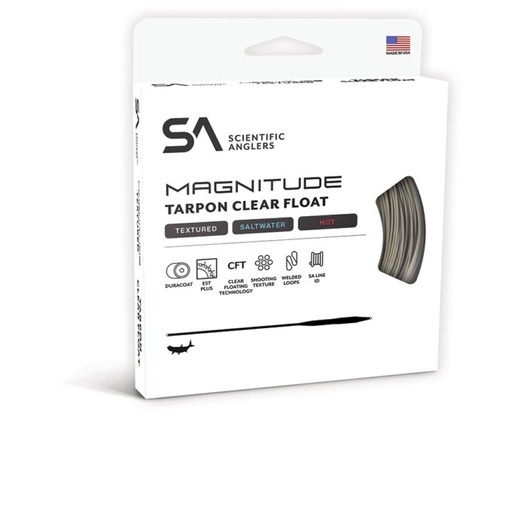 SCIENTIFIC ANGLERS - MAGNITUDE TEXTURED TARPON 12' CLEAR FLOAT TIP
