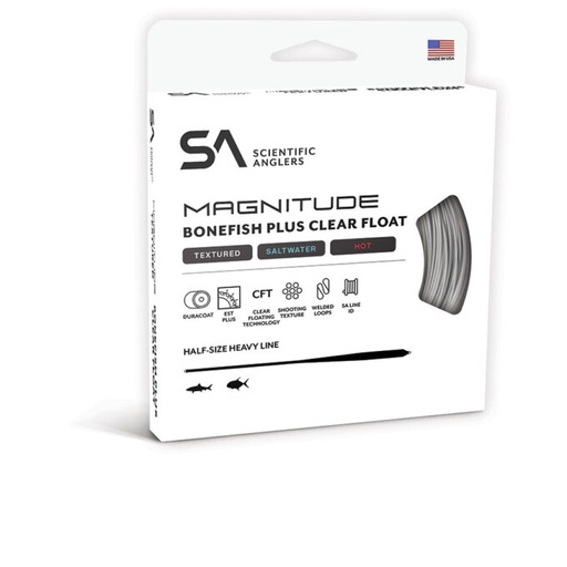 SCIENTIFIC ANGLERS - MAGNITUDE TEXTURED BONEFISH PLUS 10' CLEAR FLOAT TIP