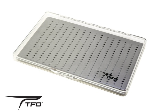 [FB TFO-SF-352] TFO -  LARGE/352 CLEAR FLY BOX WITH SLIT FOAM