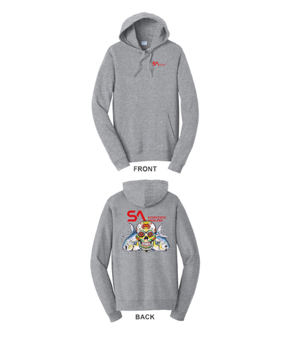 SCIENTIFIC ANGLERS -  PERMIT SKULL KEENE HOODIE ATHLETIC GREY