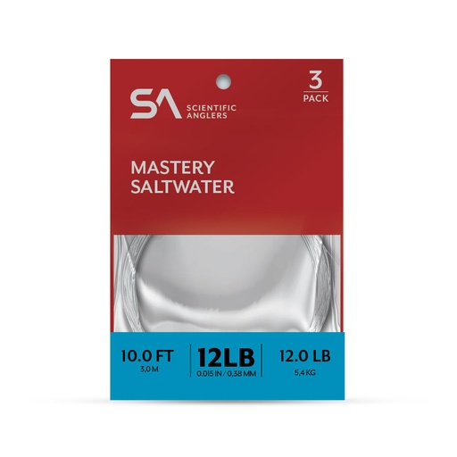 SCIENTIFIC ANGLERS  -  MASTERY SALTWATER LEADERS 3-PACK